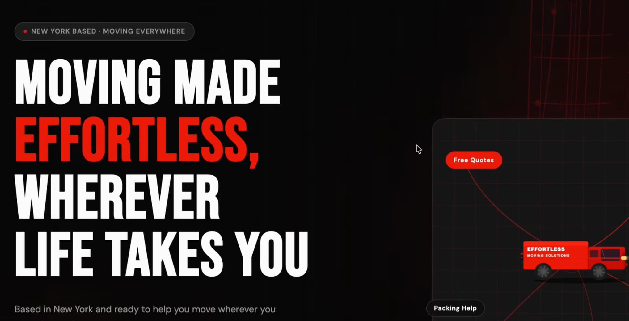Effortless Moving Solutions website