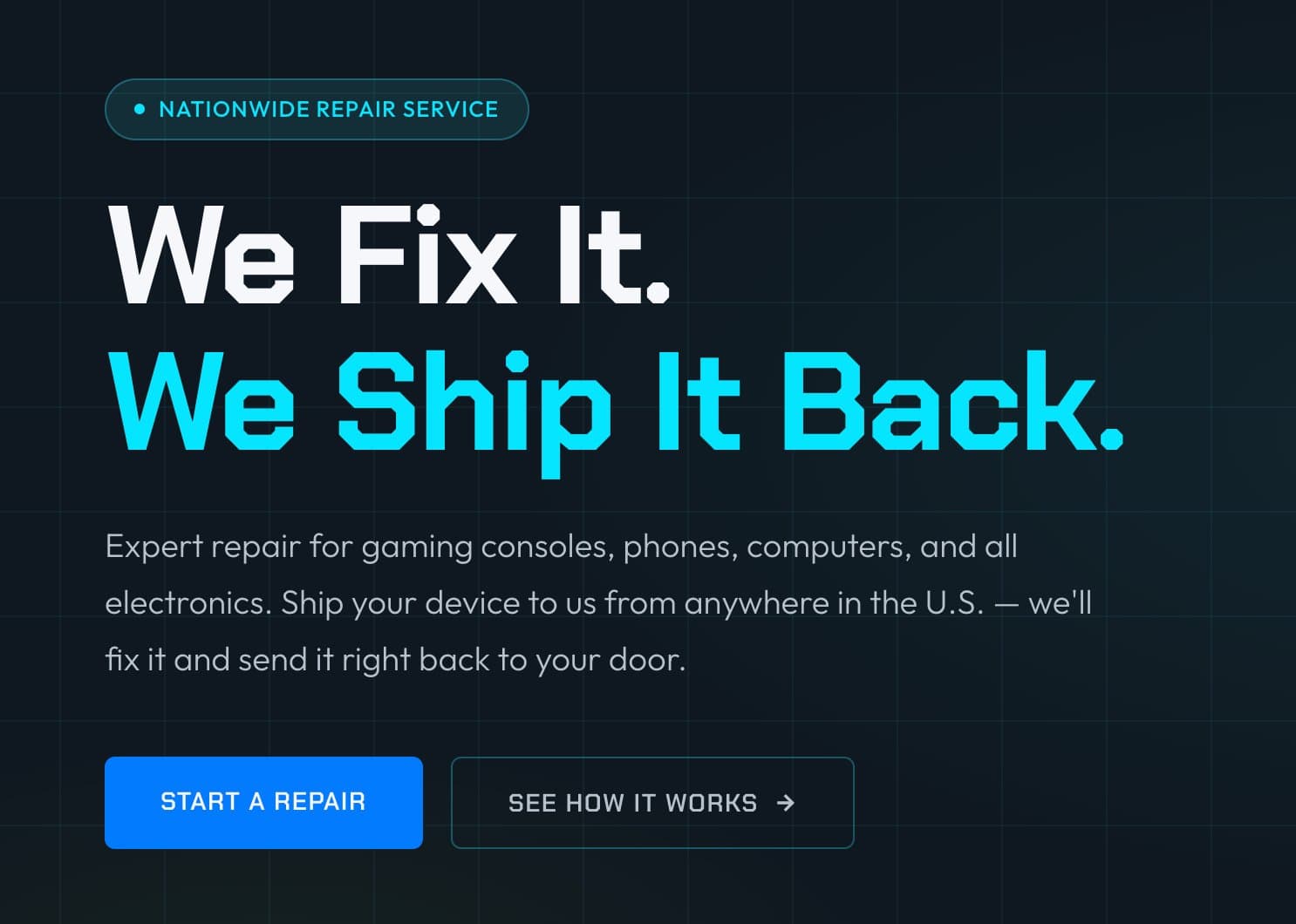 Express Connection Repair Services website